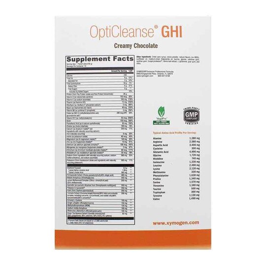 OptiCleanse GHI, Xymogen